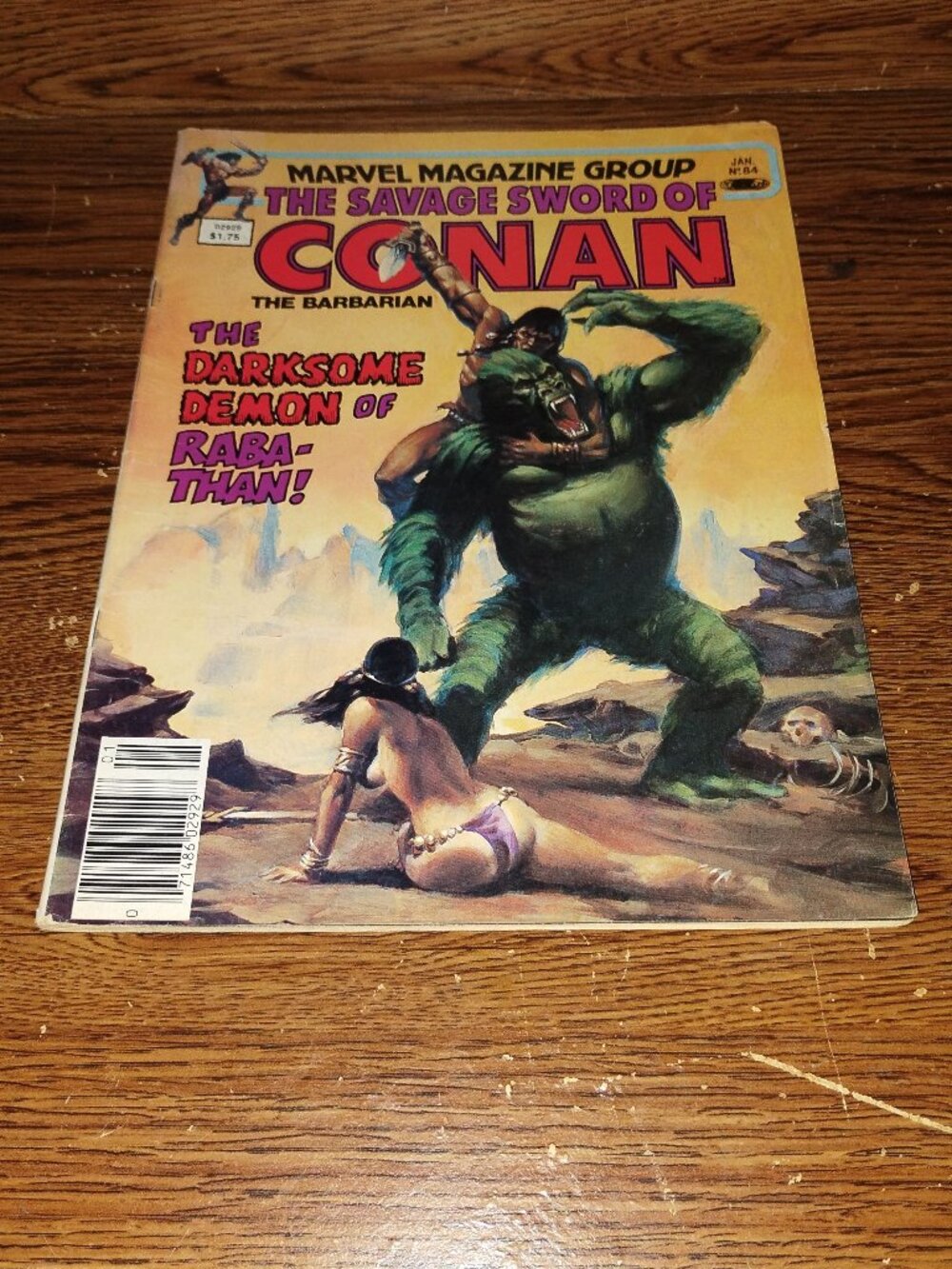 The Savage Sword of Conan the Barbarian #84 (Marvel Magazine, 1981) Joe Chiodo
